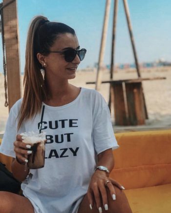 “Cute But Lazy” Organic Cotton T-shirt